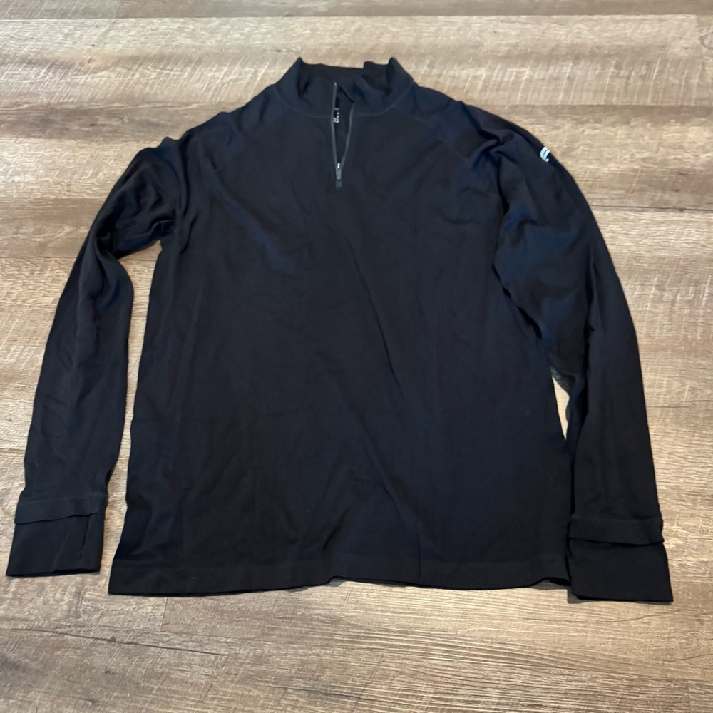 Fabletics Black 1/4 Zip Athletic Pullover - image 1